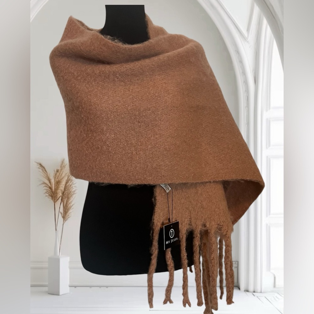 MY JESSY NWT mauve wrap scarf 16”X 69”